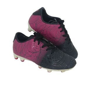 Vizari Cali Girls Pre-owned Pink & Black Soccer Cleats - sz. 11C